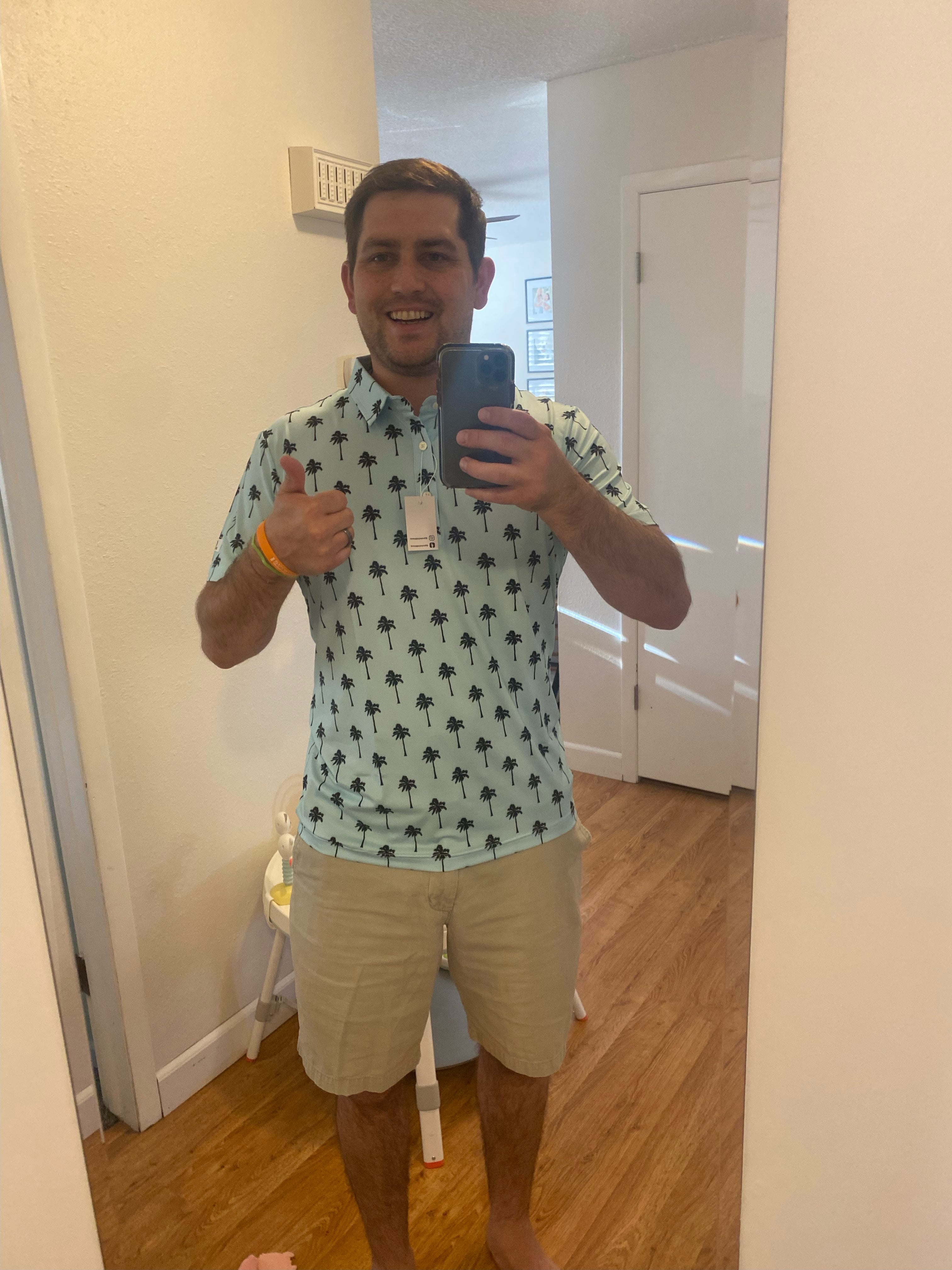 Ftb golf tropical fun golf polo