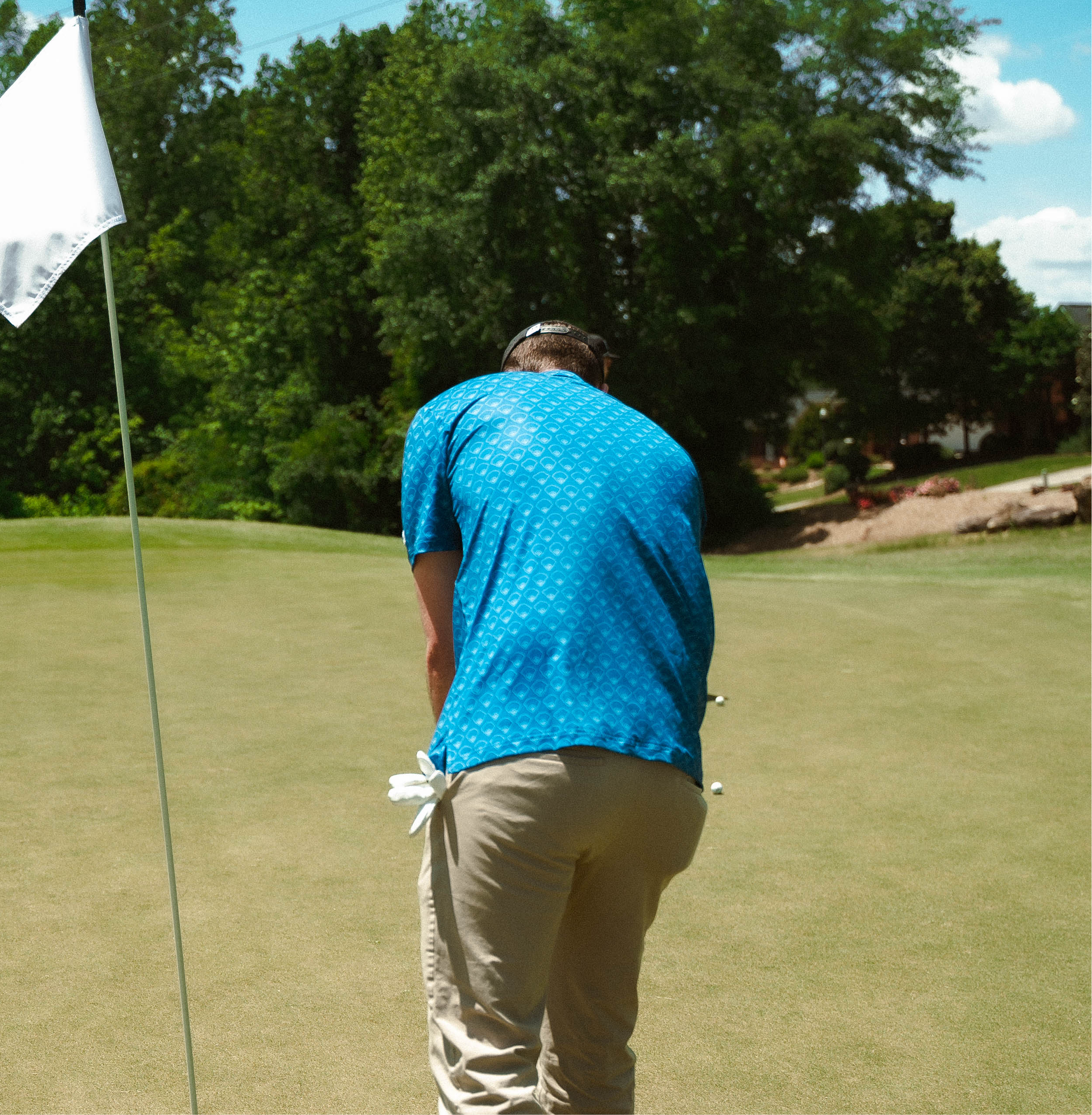 For the birds men’s patterned golf polo with baseball mlb stadiums designs.