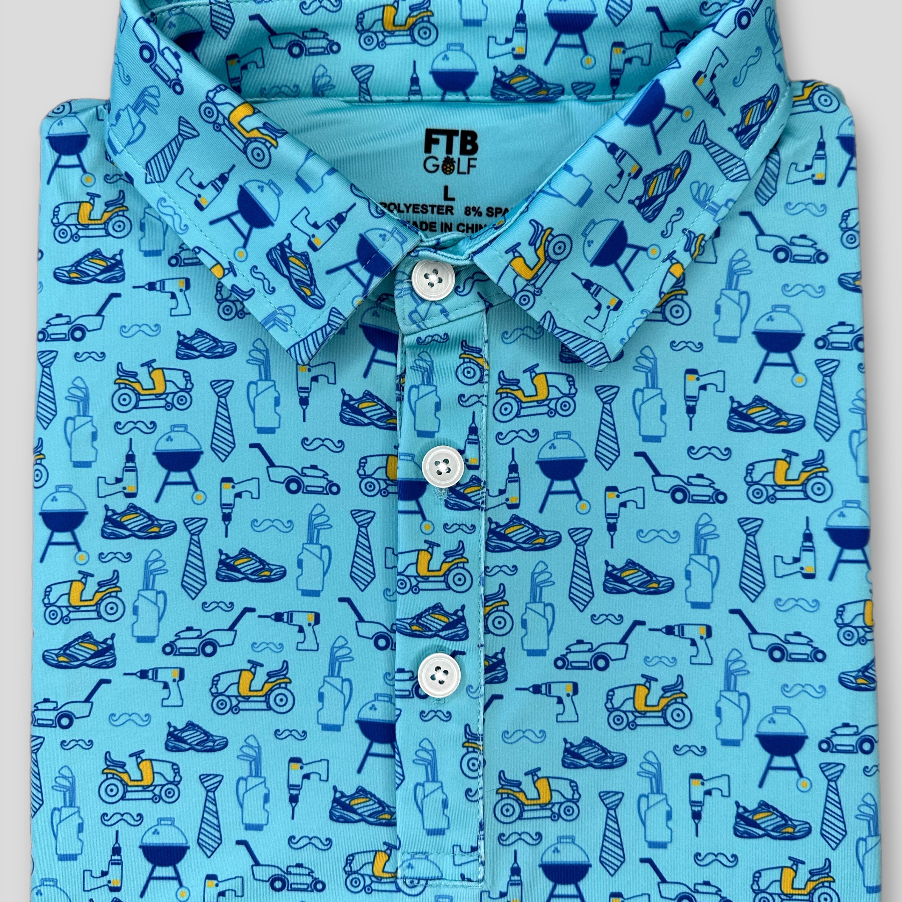 Father’s Day dad themed golf polo from FTB golf