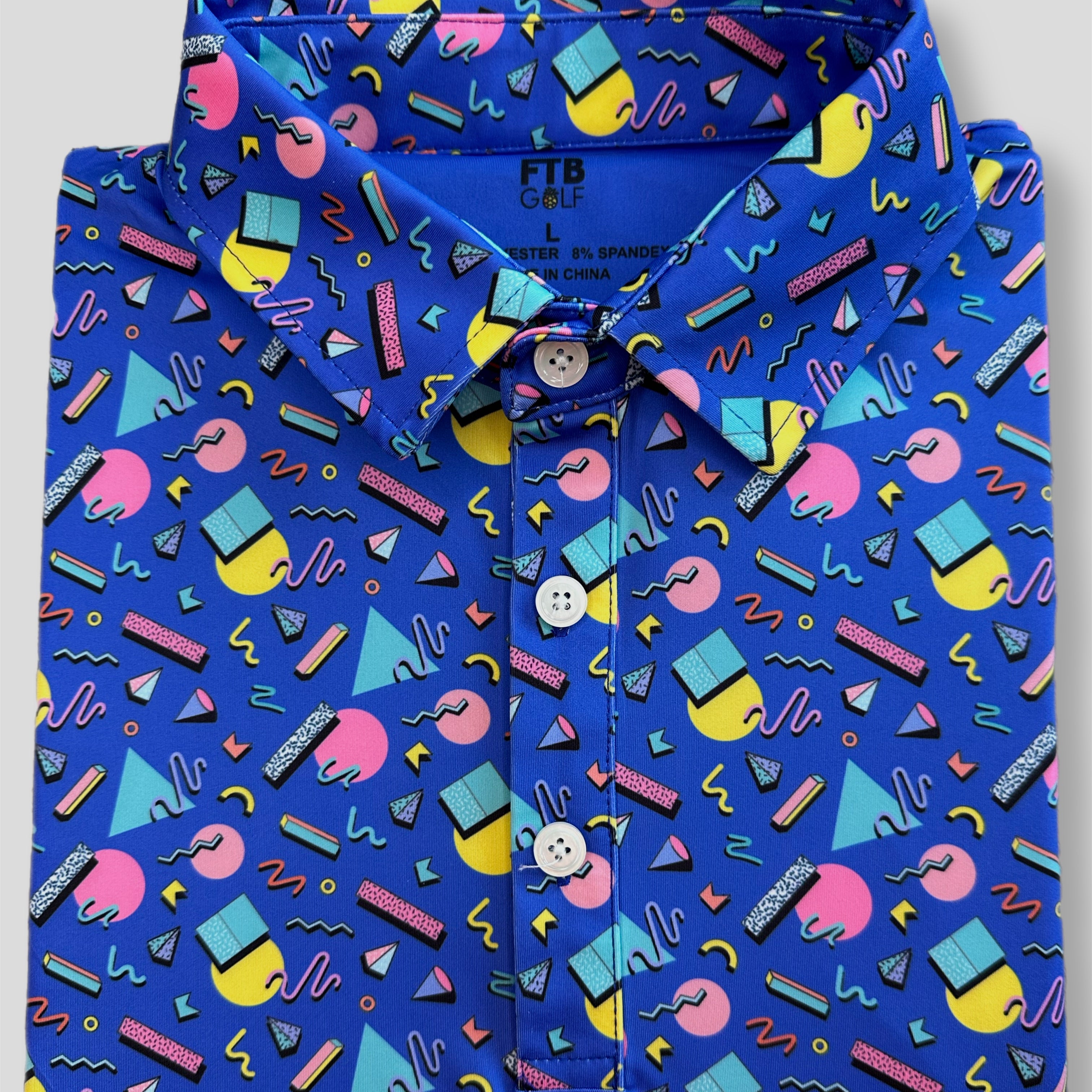 Throwback 90s mens golf polo for a cheap low price