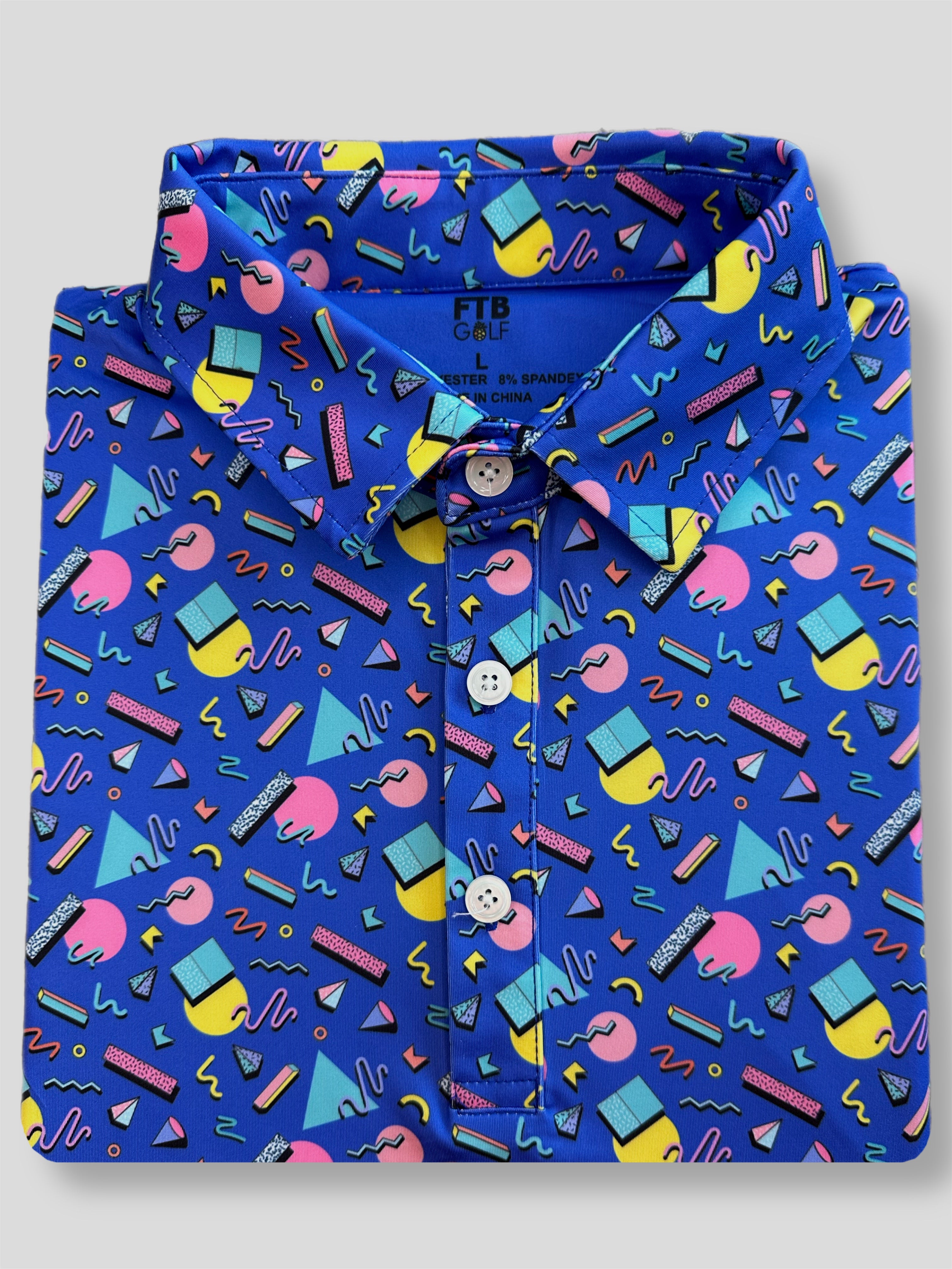 Throwback 90s mens golf polo for a cheap low price