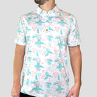 for the birds fun tropical golf polos