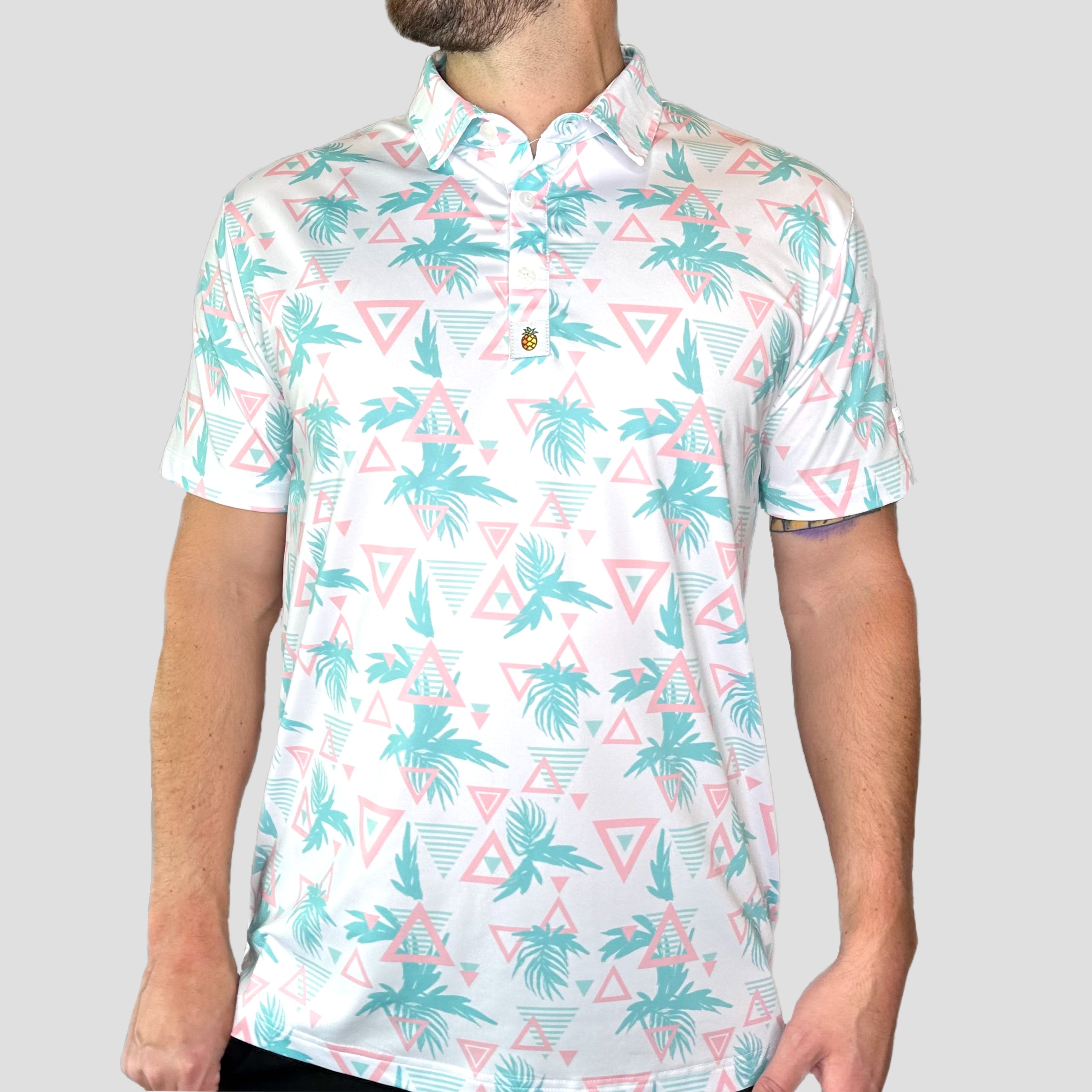 for the birds fun tropical golf polos