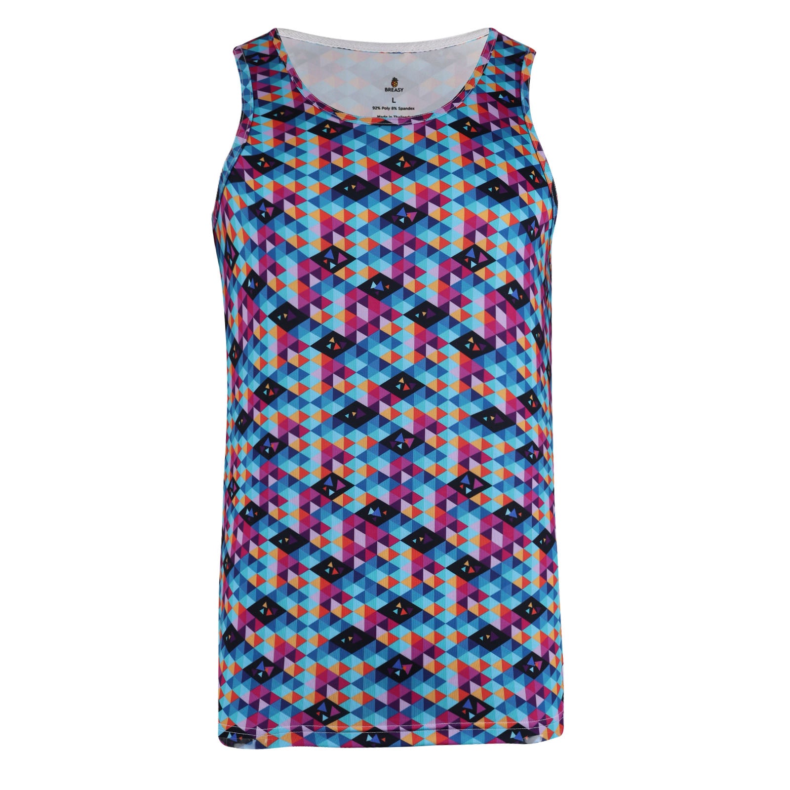 breasy apparel kaleidoscope activewear tank top