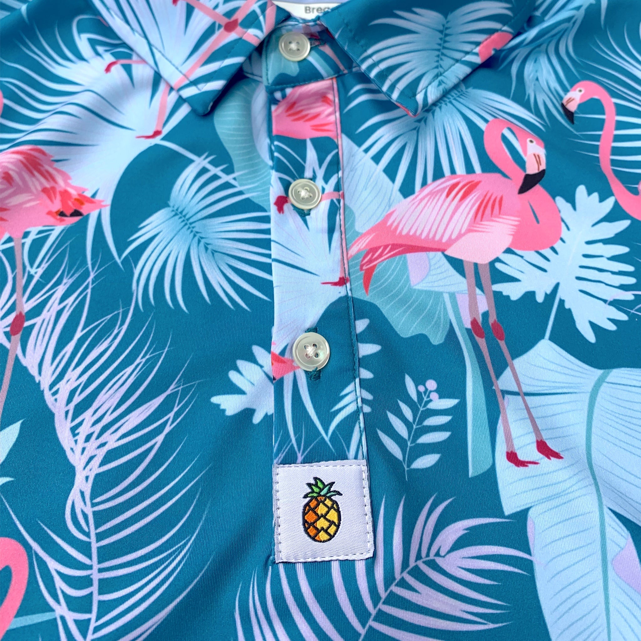 for the birds tropical hawaiian golf polos