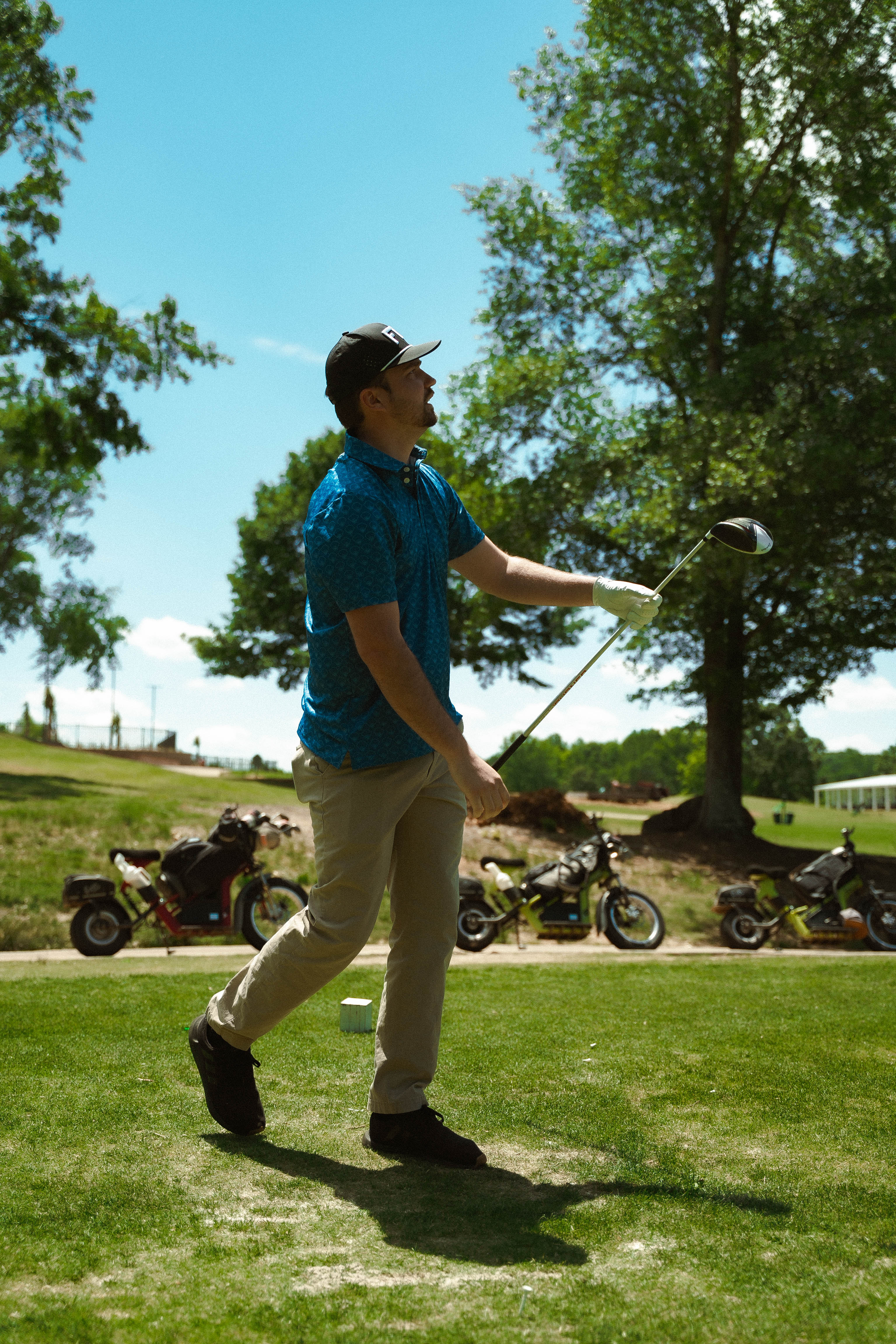 For the birds baseball themed mlb golf polo with stadium designs. 