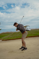 Breasy apparel standout performance golf polos