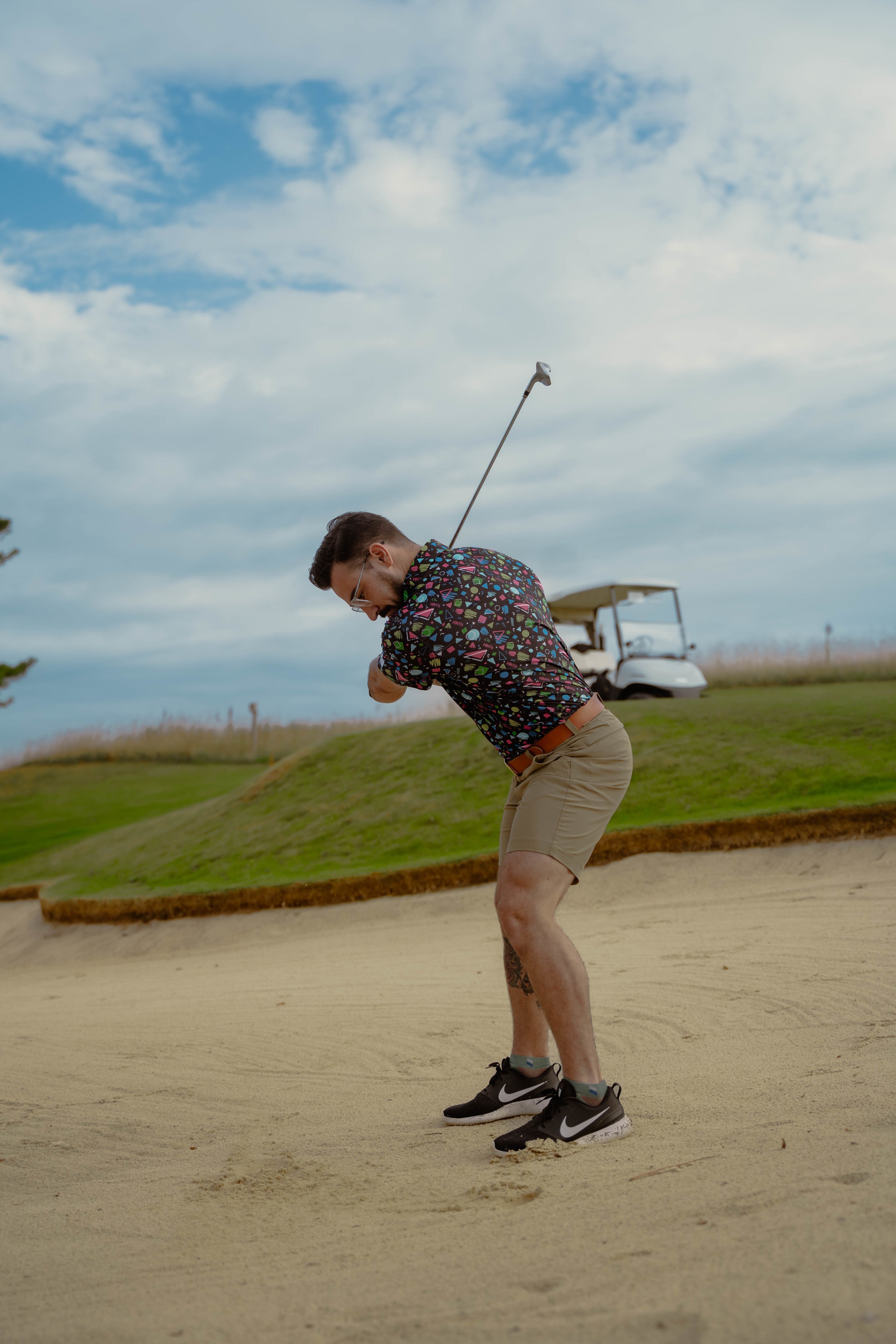 Breasy apparel standout performance golf polos