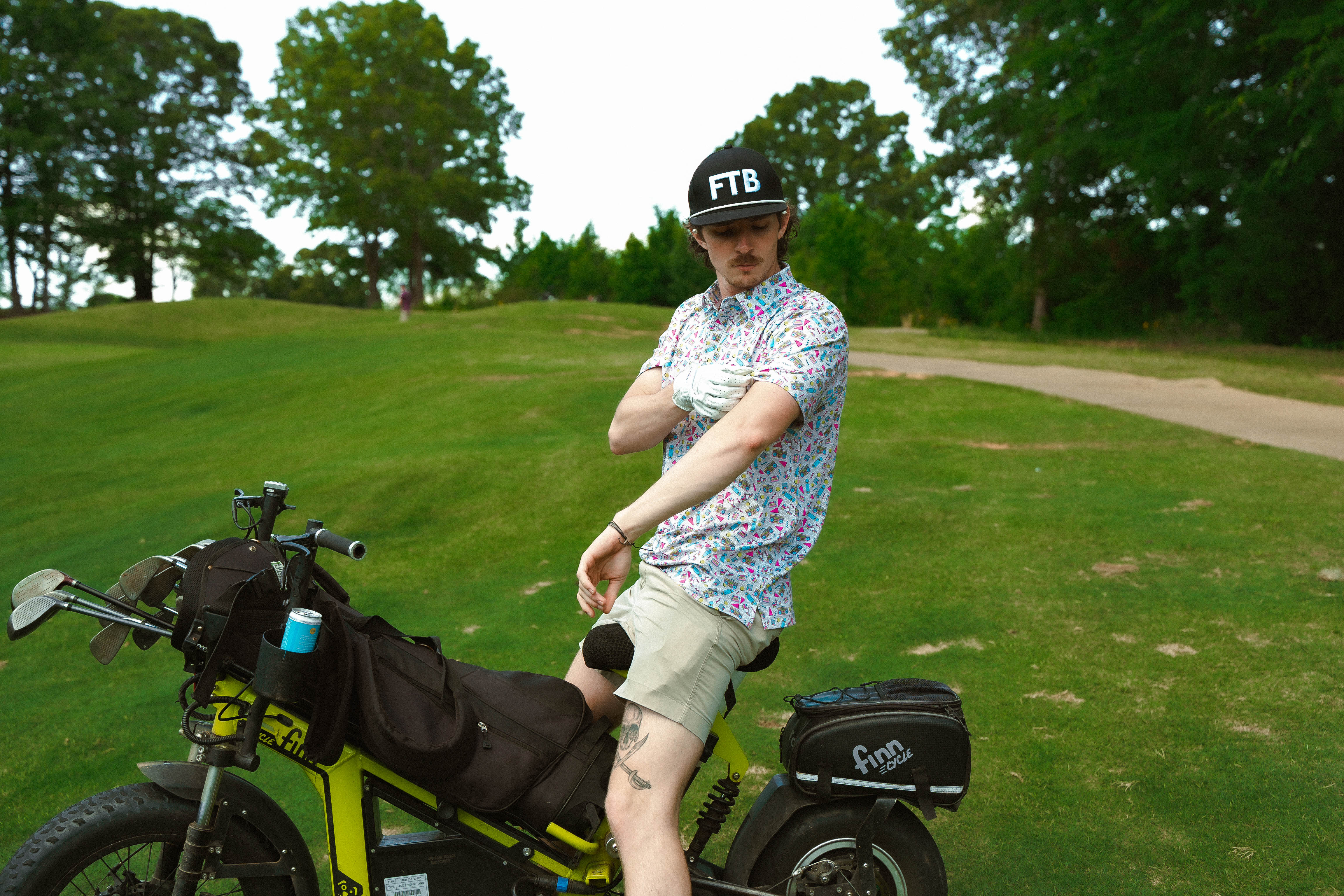 For the birds fun patterned golf polos for men with funny styles and cool designs