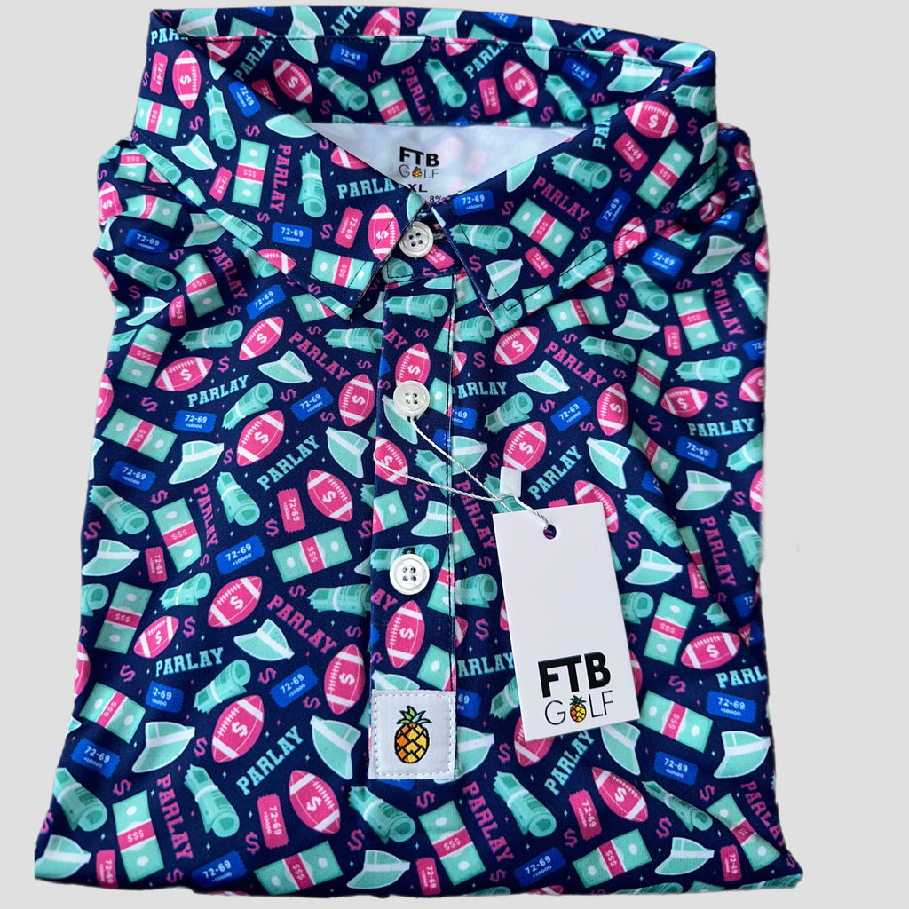 for the birds funny golf polo gambling parlay pattern